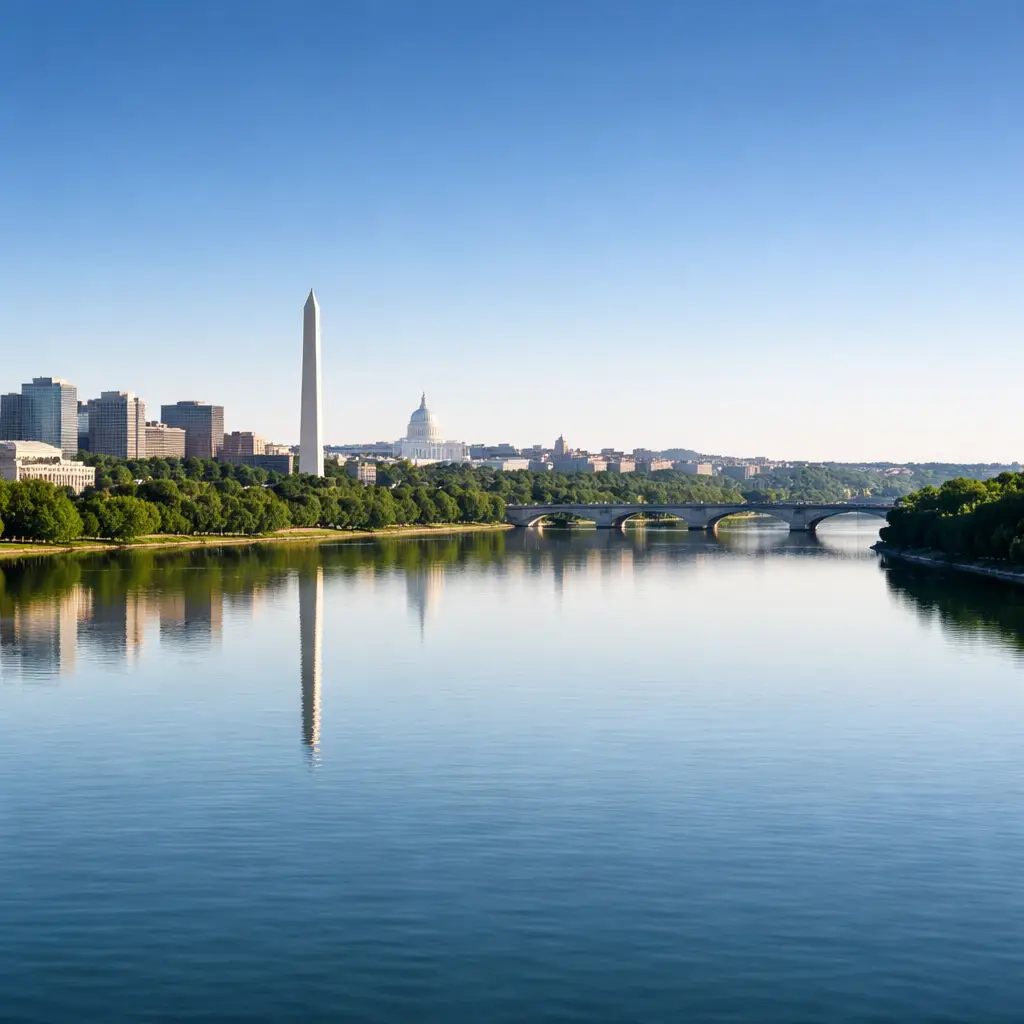 District of Columbia road and landscape